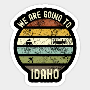 We Are Going To Idaho, Family Trip To Idaho, Road Trip to Idaho, Holiday Trip to Idaho, Family Reunion in Idaho, Holidays in Idaho, Vacation Sticker